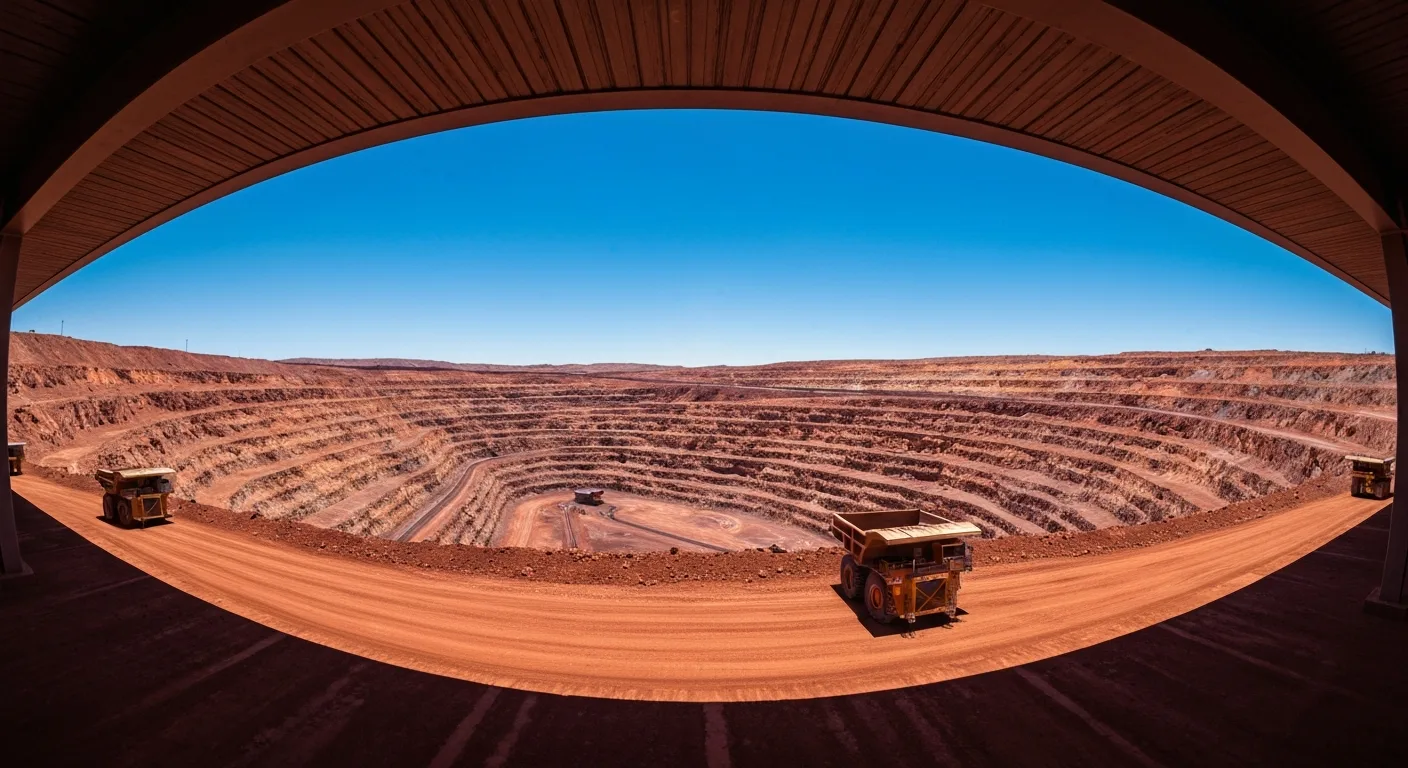 Mine de fer et infrastructure ferroviaire