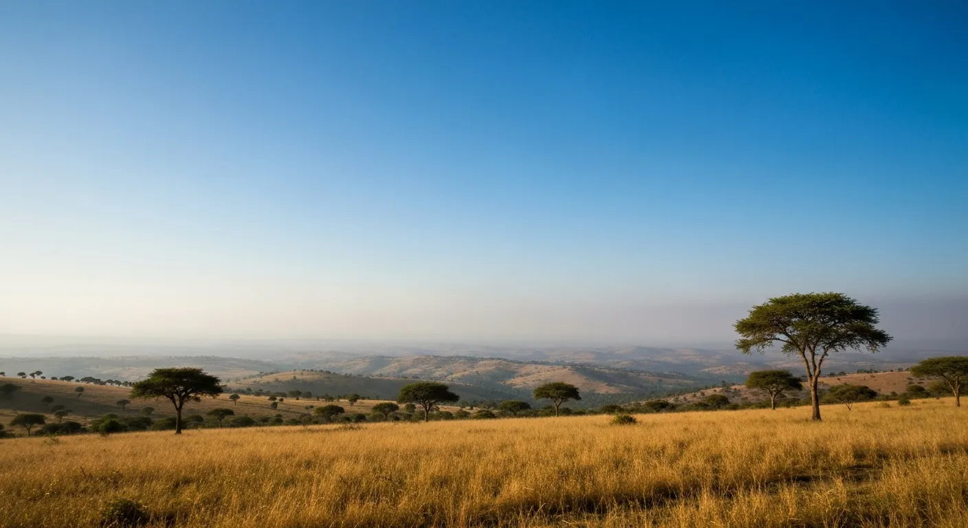 Le massif du Fouta-Djalon en saison sèche, quand les hauteurs guinéennes offrent un climat tempéré idéal pour la randonnée